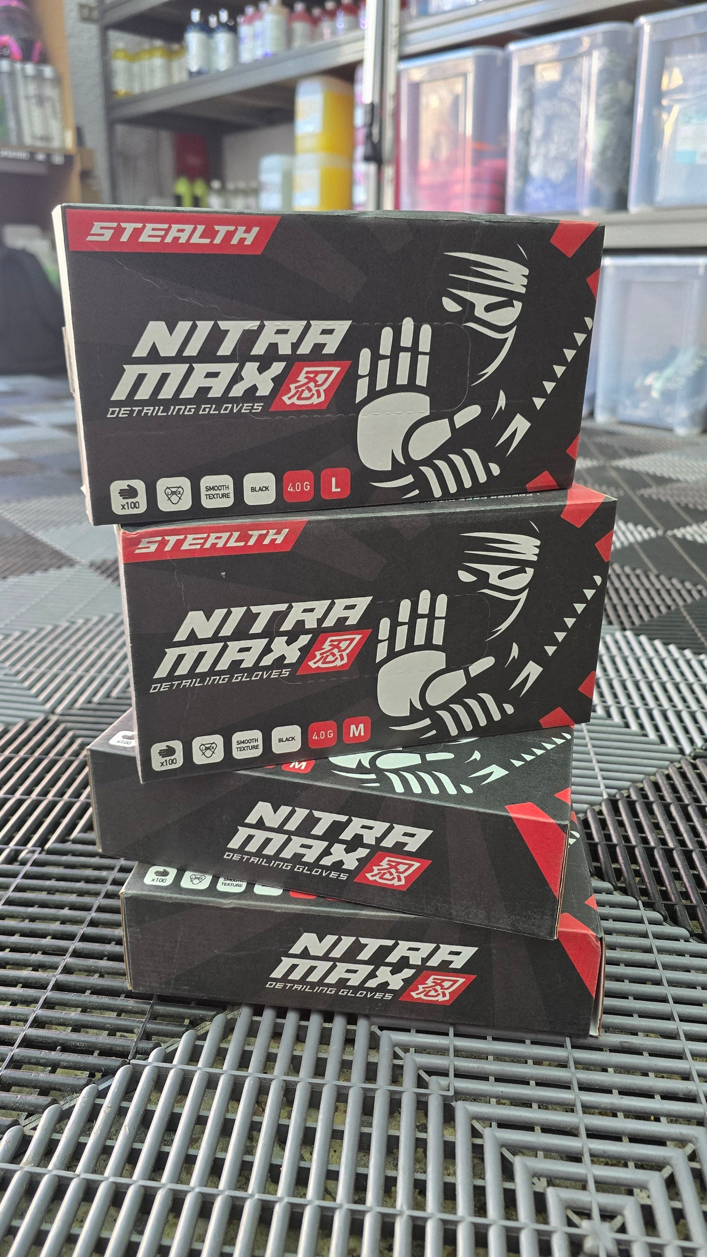 NITRAMAX STEALTH GUANTES DETAILING (100UD)