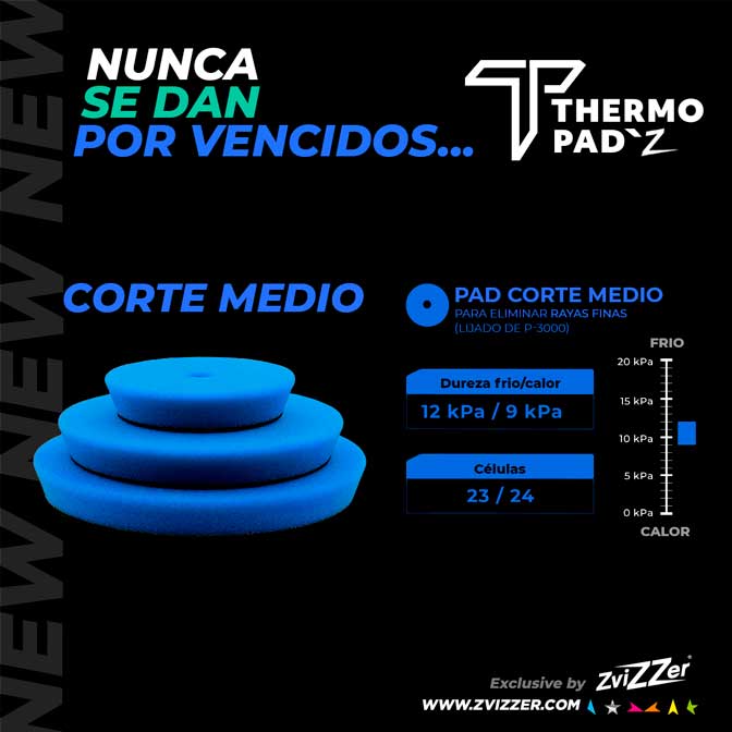 ZVIZZER THERMO PAD AZUL - CORTE MEDIO